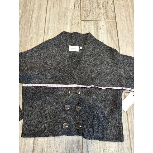 NEW SSKEIN Alpaca Charcoal Momo Cardigan Button Sweater size XS - Picture 8 of 8